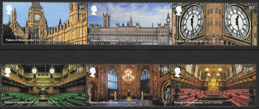 SG4404 / 09 2020 Palace of Westminster unmounted mint set of 6